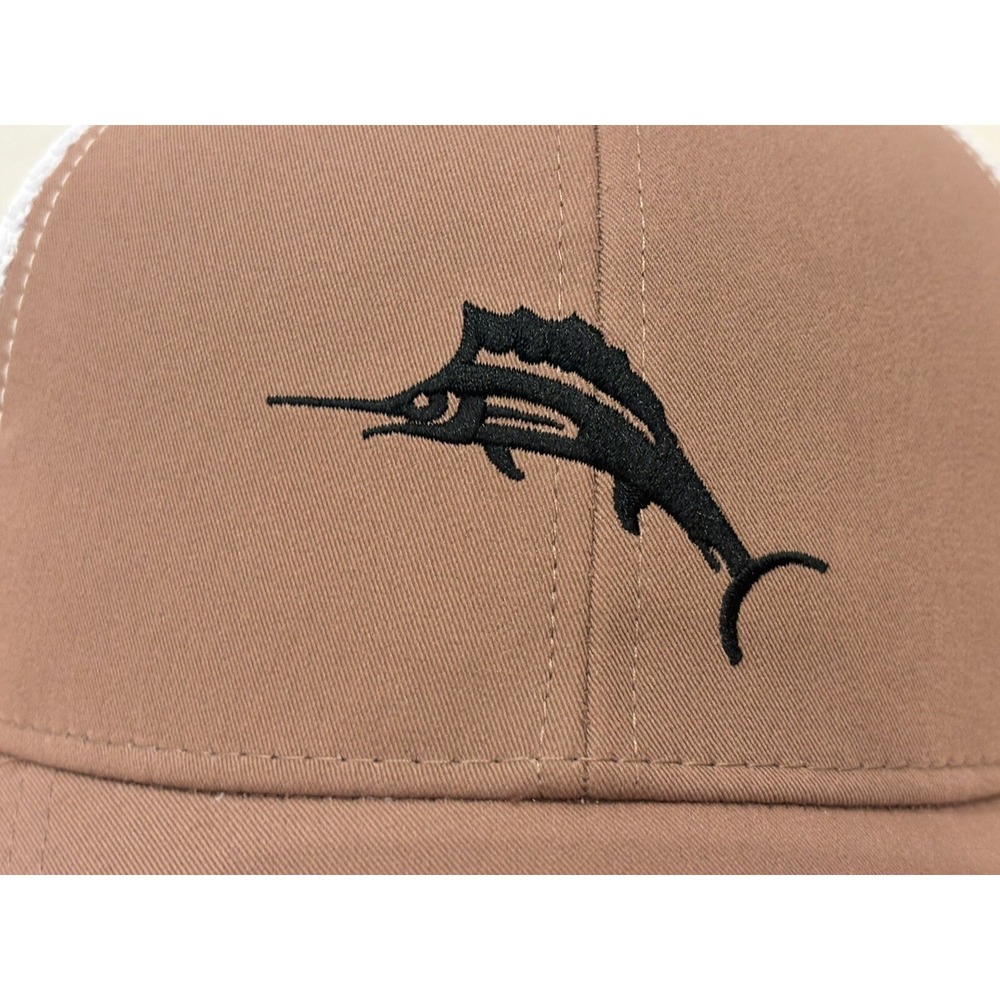 Tommy‎ Bahama Marlin Adjustable Trucker Hat Brown/White OS Fishing Outdoors NWT - Picture 6 of 8